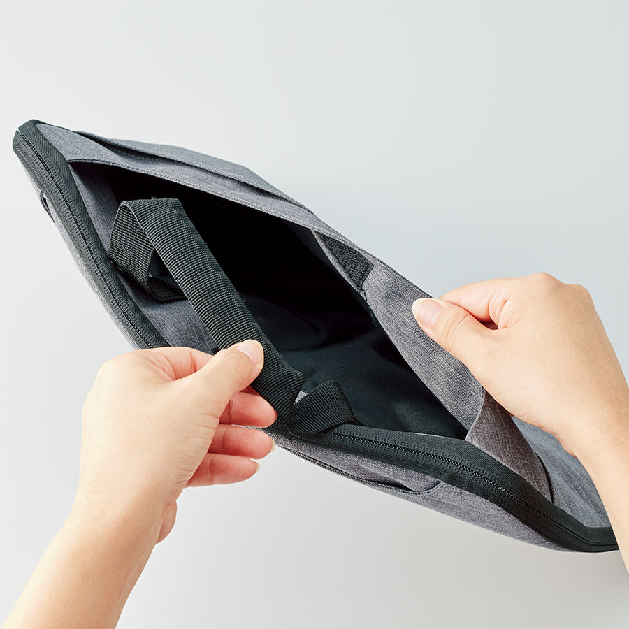 ハンドルがしまえるＰＣバッグ