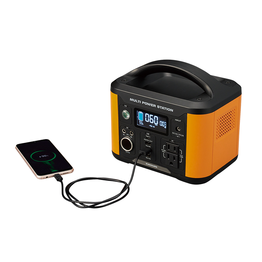 ポータブル電源120W　オレンジ