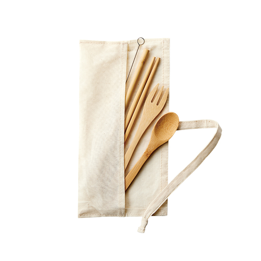 【アウトレット】カトラリーセット　バンブータイプ（5点）