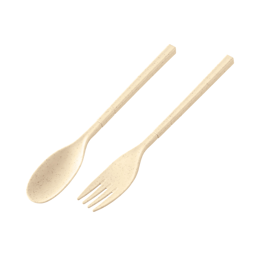 【アウトレット】カトラリーセット　バンブーファイバー入タイプ（2点）