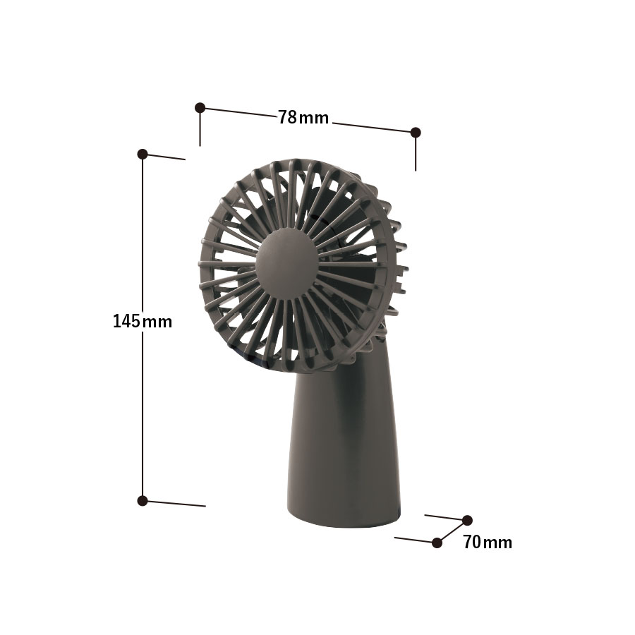 ポータブル首かけハンディファン