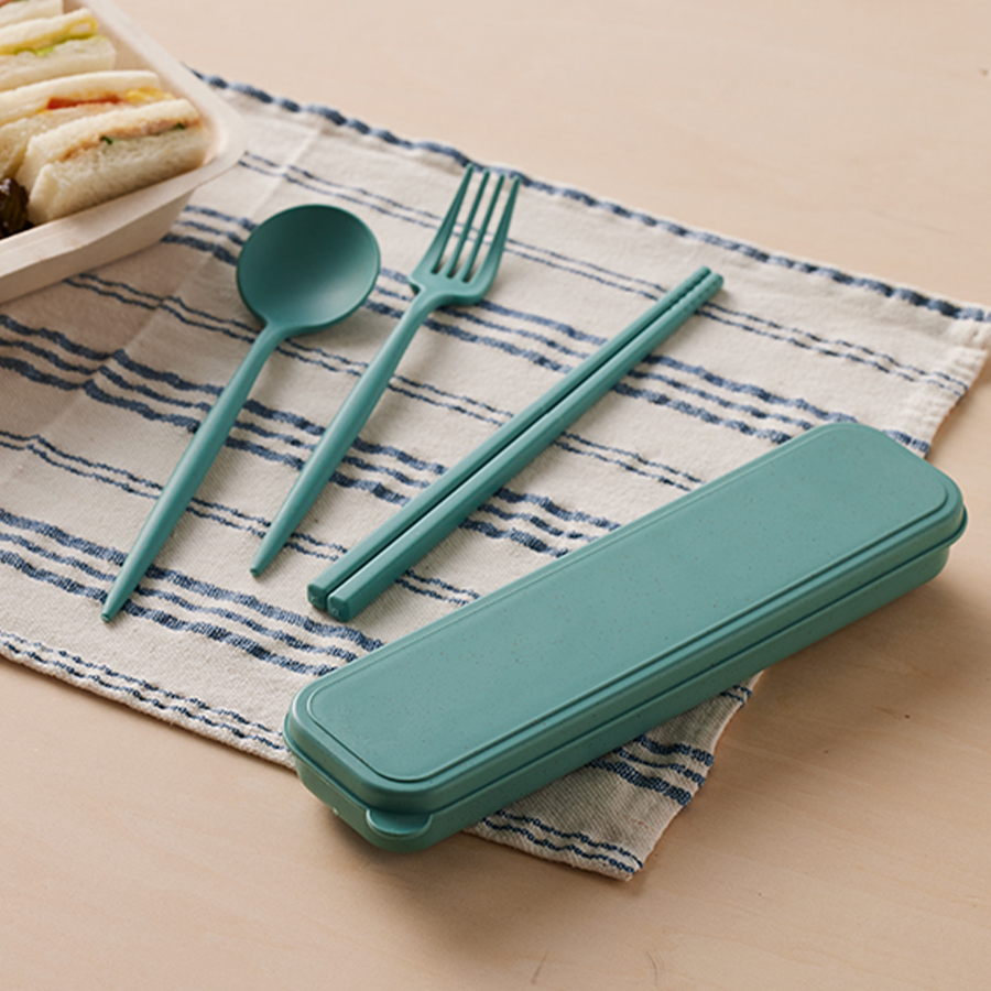 カトラリーセット麦わら入タイプロング（3点）