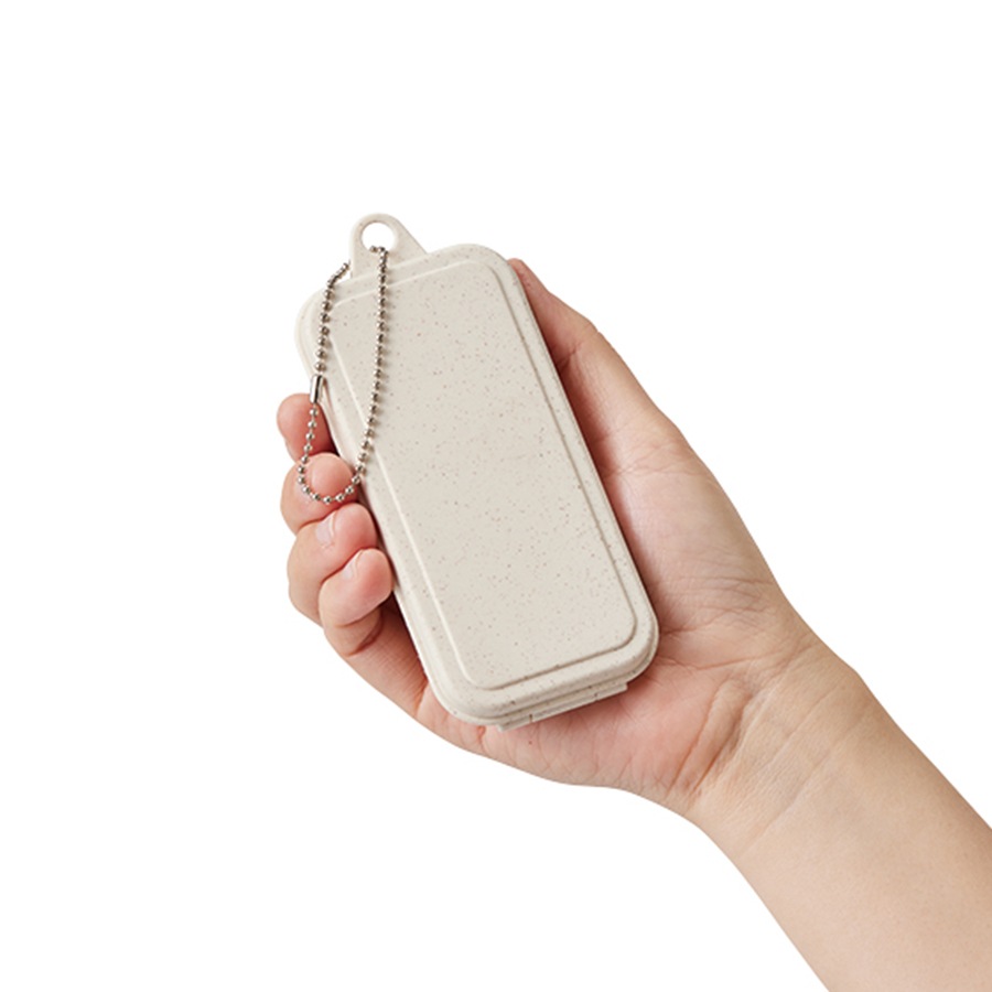 カトラリーセット麦わら入タイプミニ（3点）