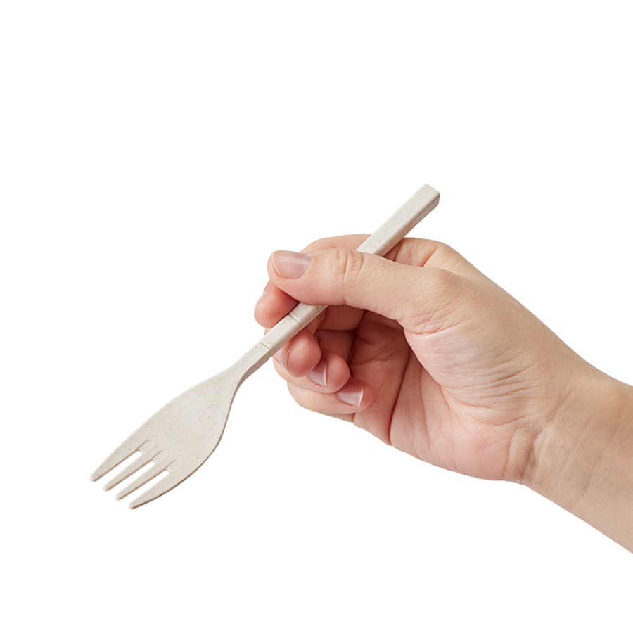 カトラリーセット麦わら入タイプミニ（3点）