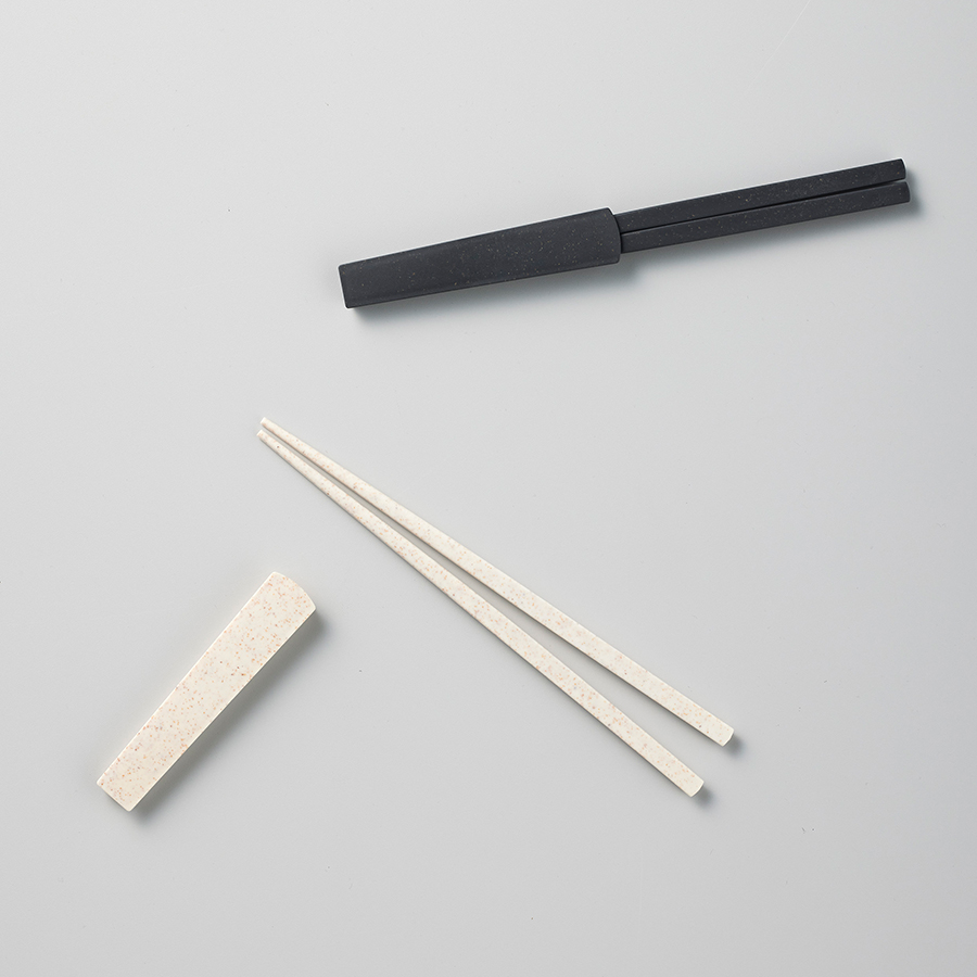 箸キャップ付き箸（バンブーファイバー入タイプ）