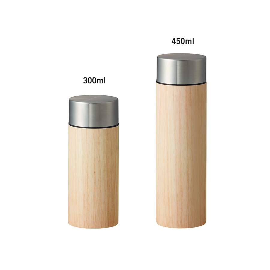 【アウトレット】木目調ボディサーモボトル300ml