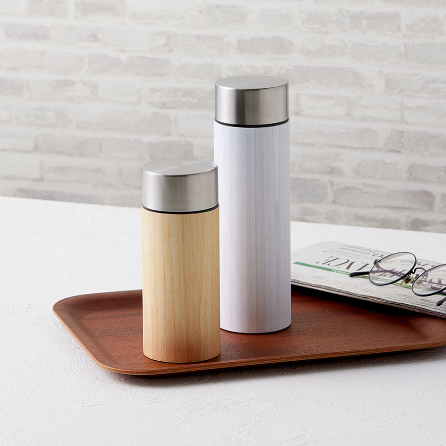 【アウトレット】木目調ボディサーモボトル300ml