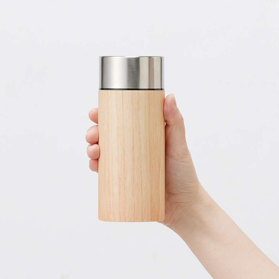 【アウトレット】木目調ボディサーモボトル300ml