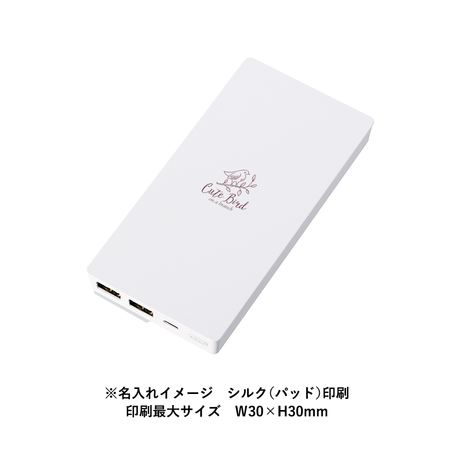 【アウトレット】全面印刷できるモバイルチャージャー10000