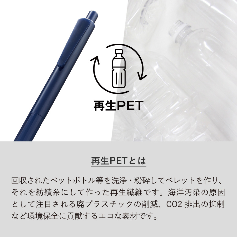 エコボールペン（再生PET）