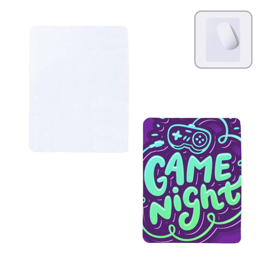 TS-1799-044ソフトマウスパッド　スクエア　ホワイト