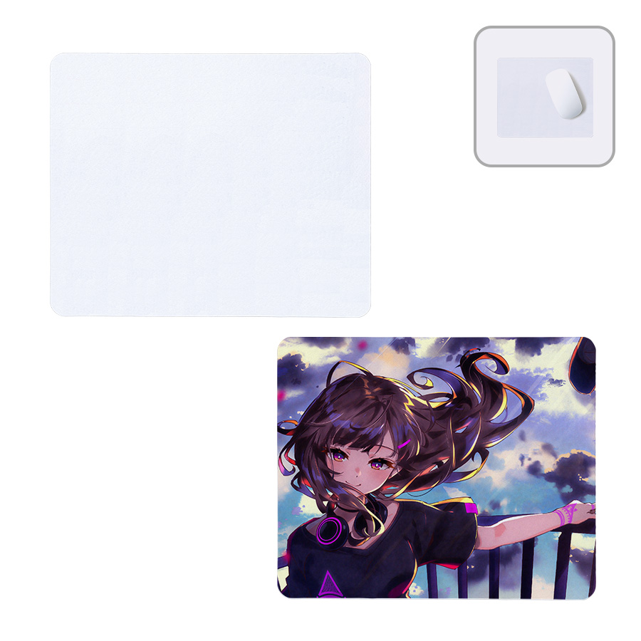 TS-1800-044ソフトマウスパッド スクエア　ラージ　ホワイト