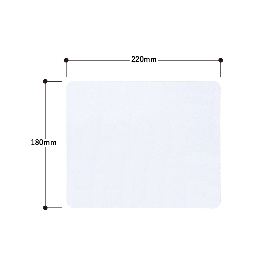 ソフトマウスパッド スクエア　ラージ　ホワイト