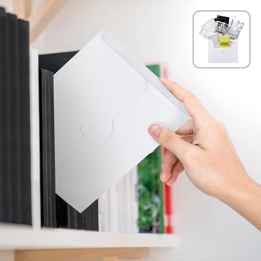 TS-1804-044防災緊急9点セット　ケースタイプ　ホワイト