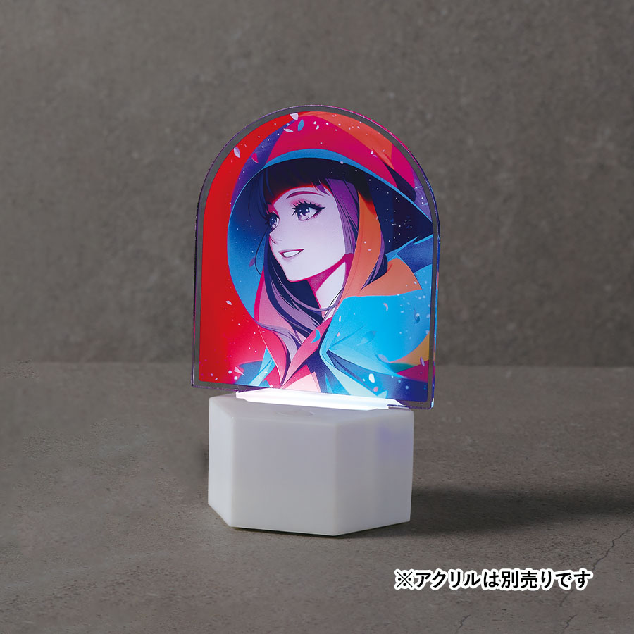 【アウトレット】ライティングスタンドミニ　六角（アクリル板対応）