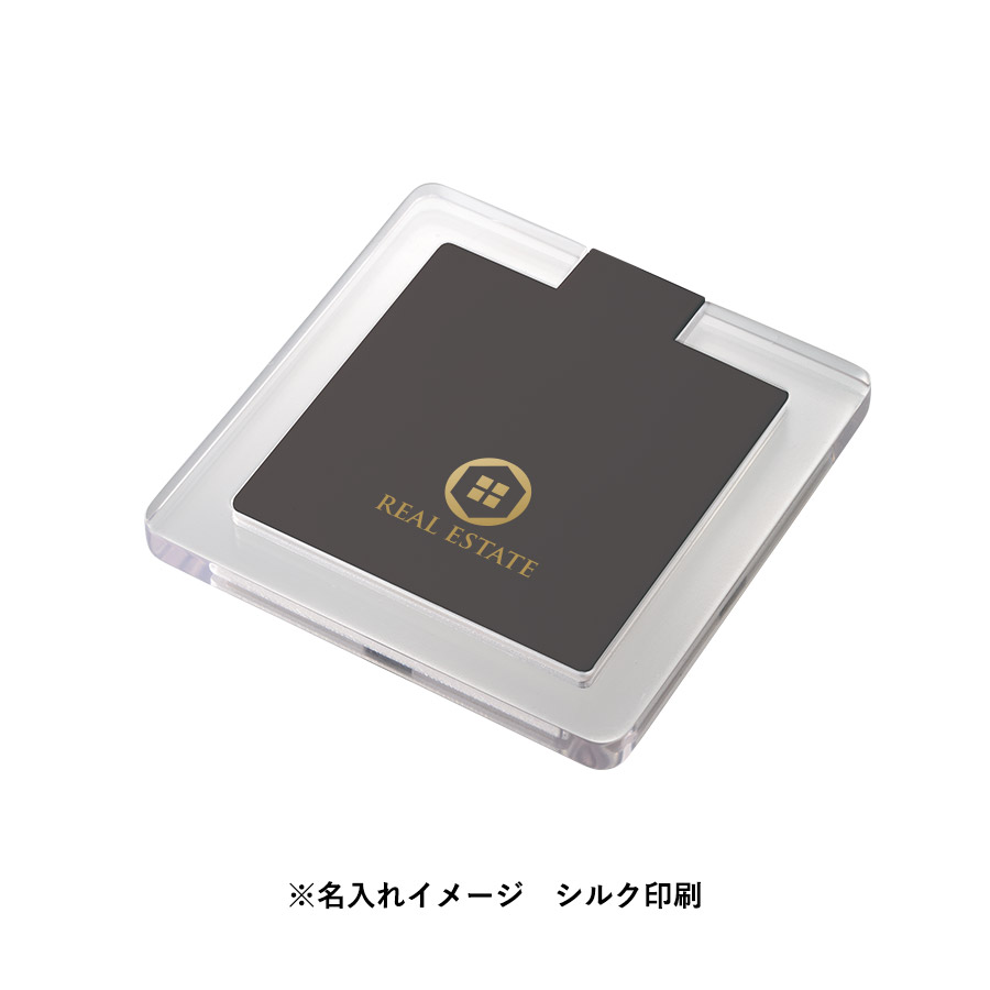 クリアワイヤレス充電器 スクエア　5W