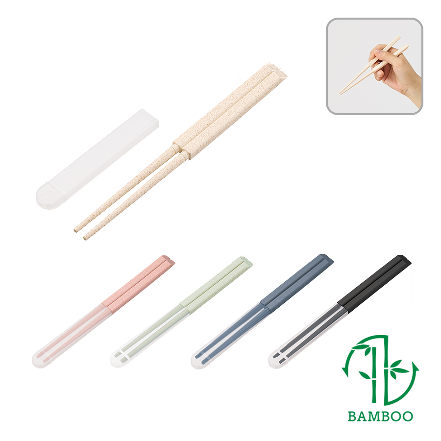 TS-1836【アウトレット】エコ箸 ハーフケース（バンブーファイバー入タイプ）