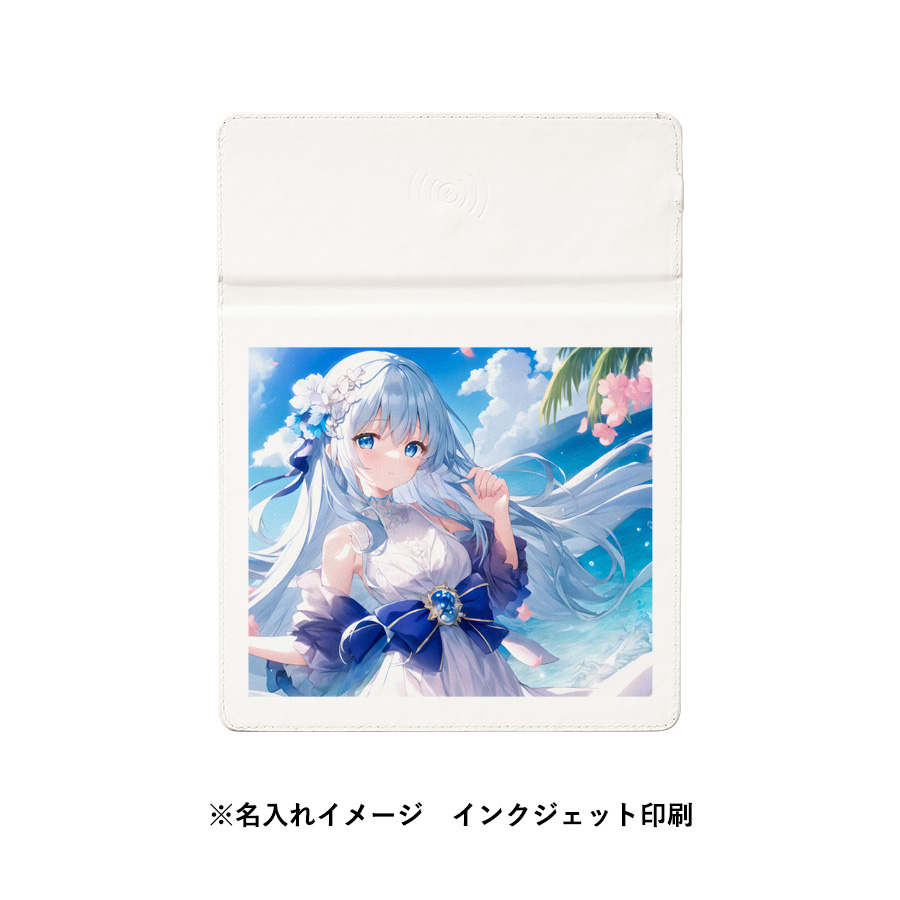 ワイヤレス充電付レザーマウスパッド 5W