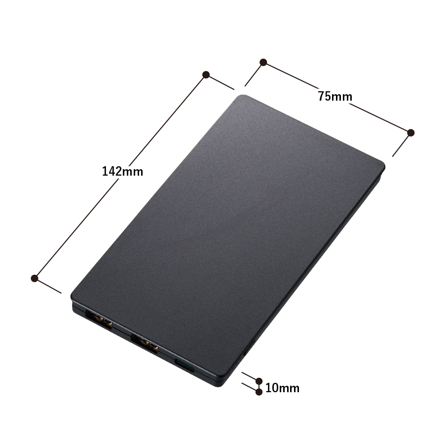 【アウトレット】全面印刷できるモバイルチャージャー6000フラット