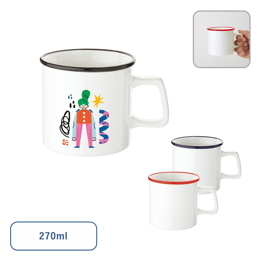 TS-1887陶器マグストレート　ラウンドリップ