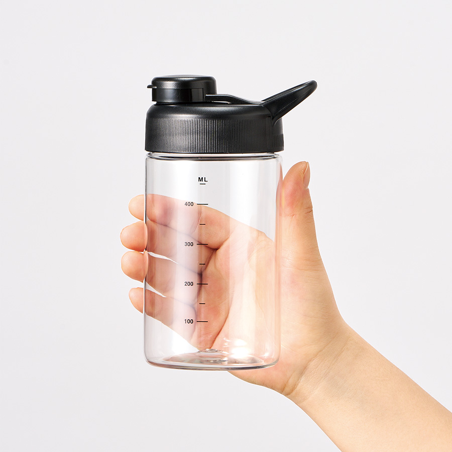 目盛り付シェイカーボトル（シリコンボール付）