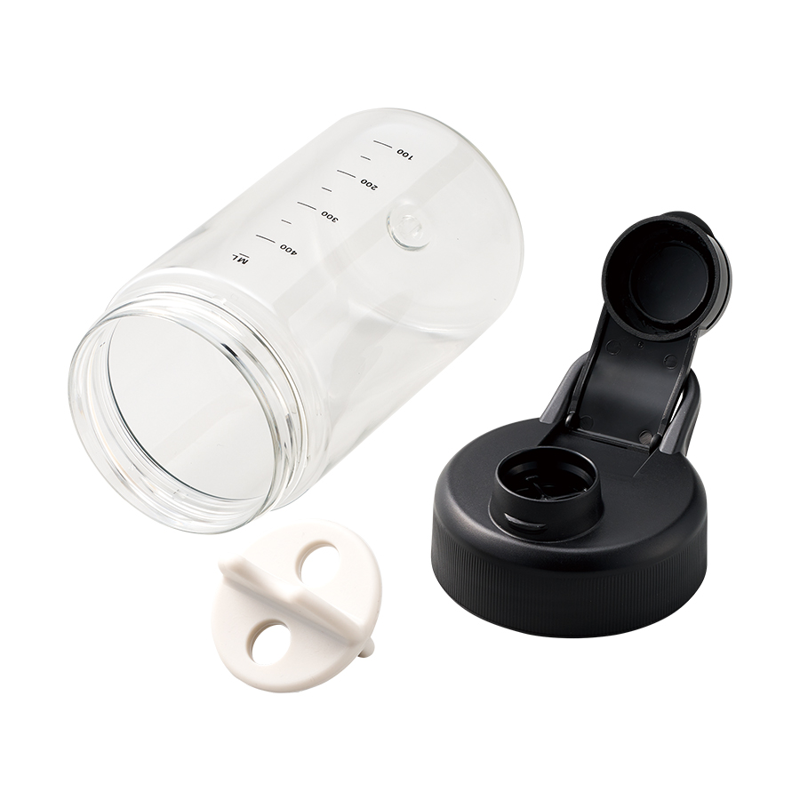 目盛り付シェイカーボトル（シリコンボール付）