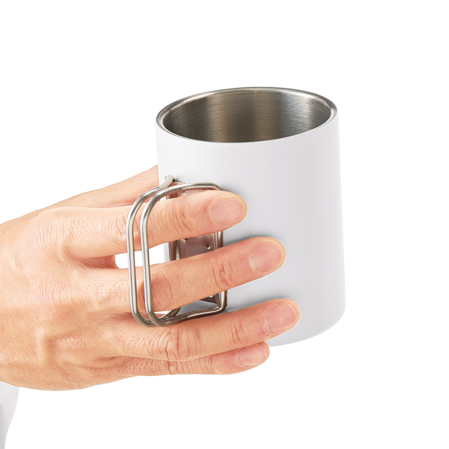 折りたたみハンドルステンレスマグ　ver.2