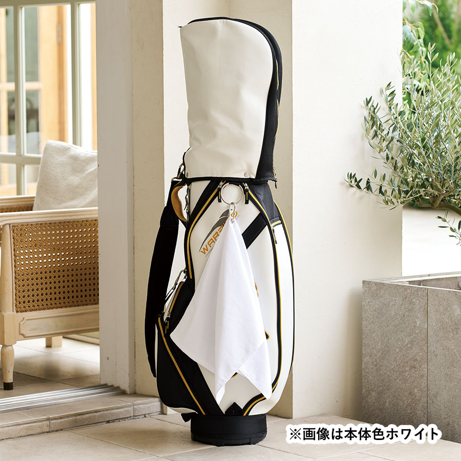 プリントしやすいコットンシャーリングカラビナ付フェイスタオル
