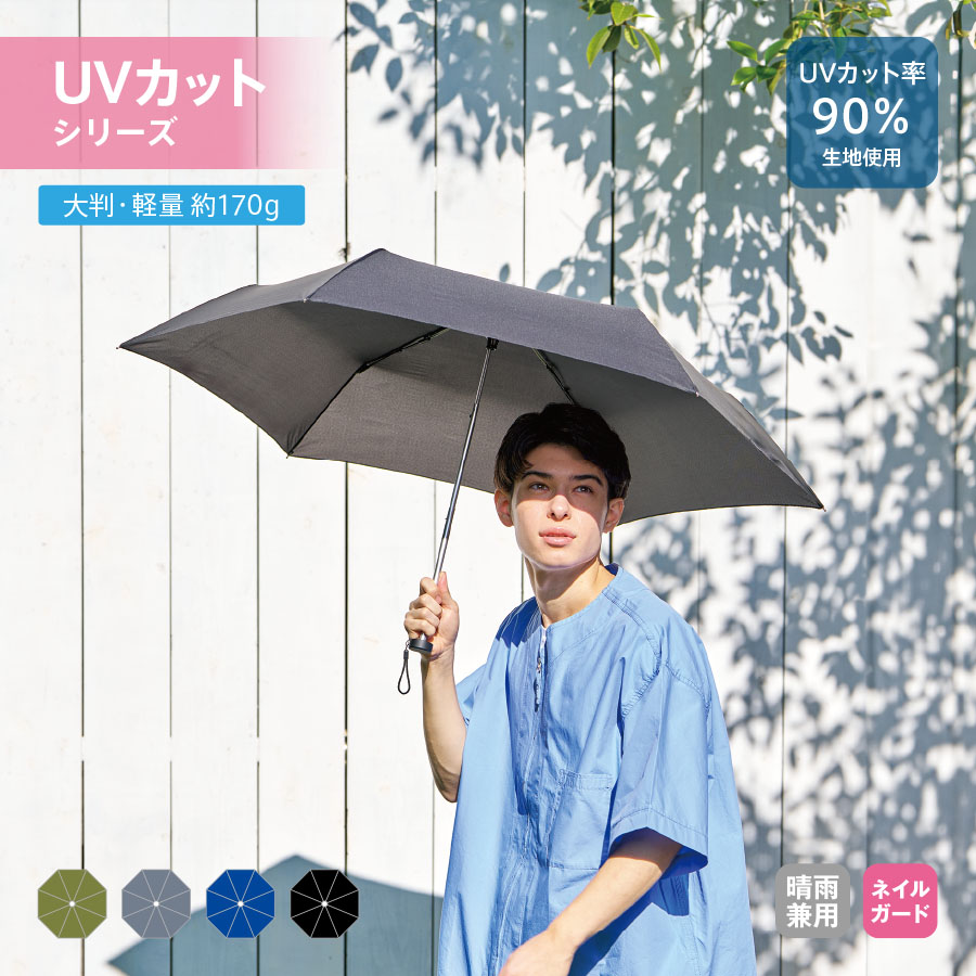 TU-0018大判軽量UV折りたたみ傘