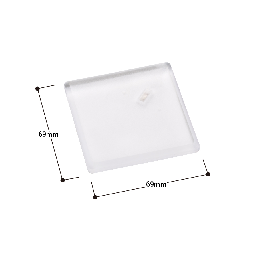 【アウトレット】ライティングバッジ　ひし形　クリア