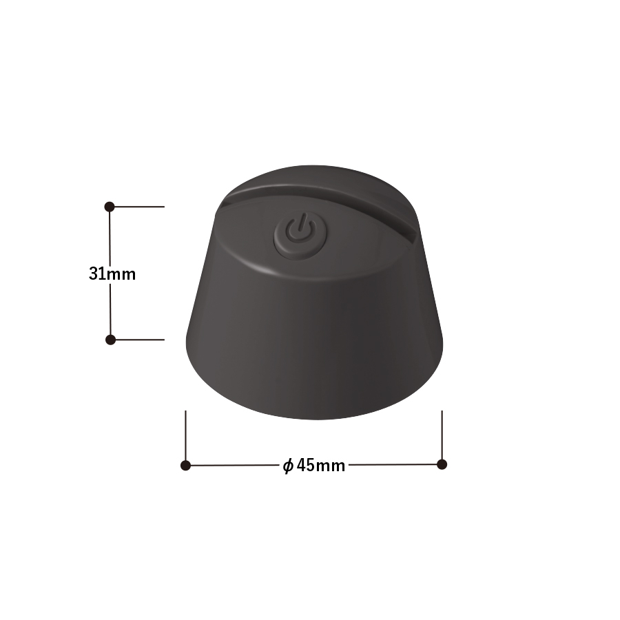 【アウトレット】ライティングスタンドコンパクト　ラウンド（アクリル板対応）