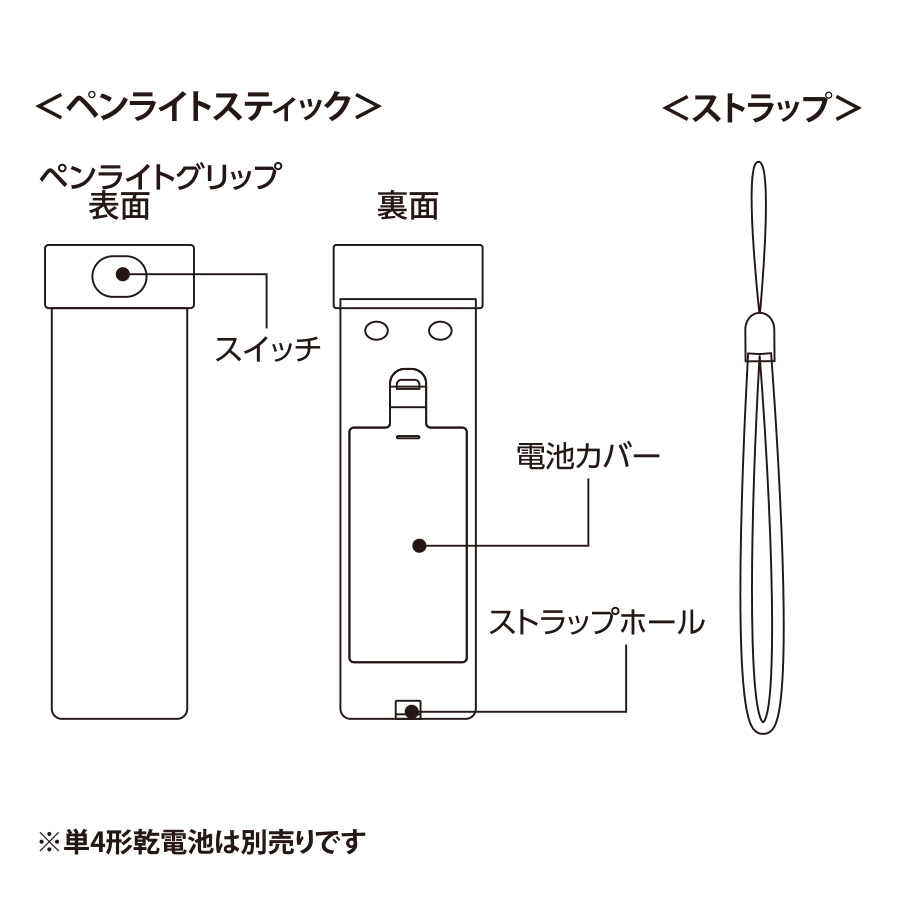 ペンライトスティック（アクリル板対応）