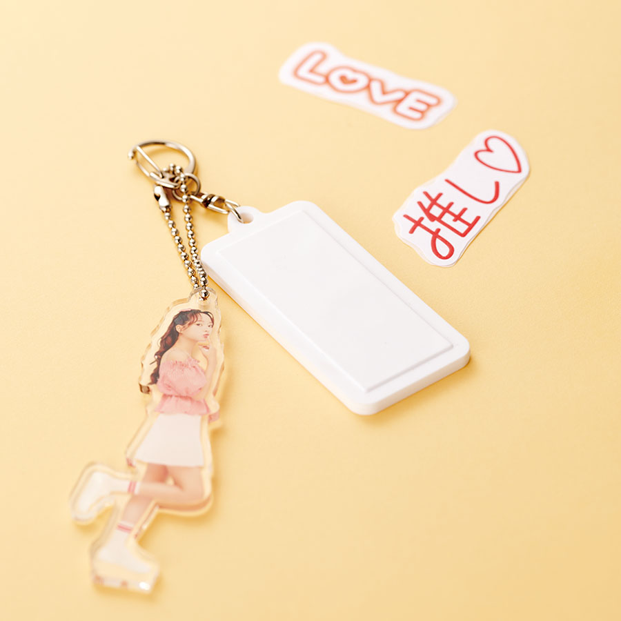 ラバーキーホルダー（スクエア型）