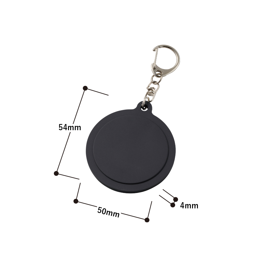 ラバーキーホルダー（ラウンド型）