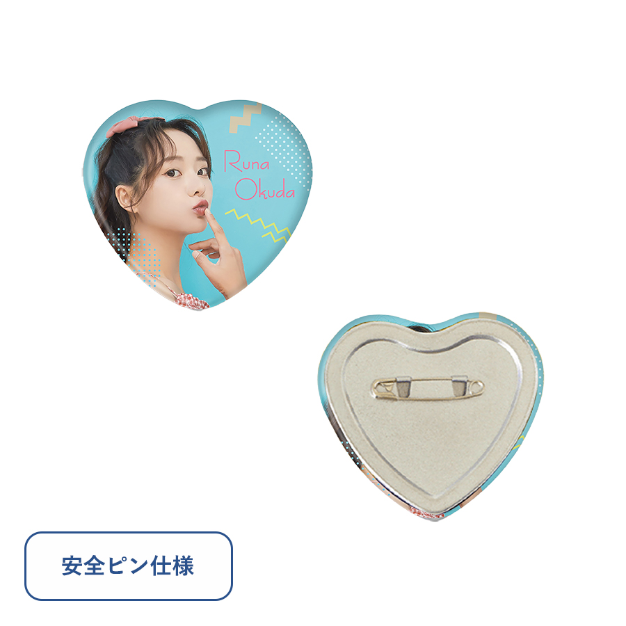 TX-0023-005缶バッジ　ハート型