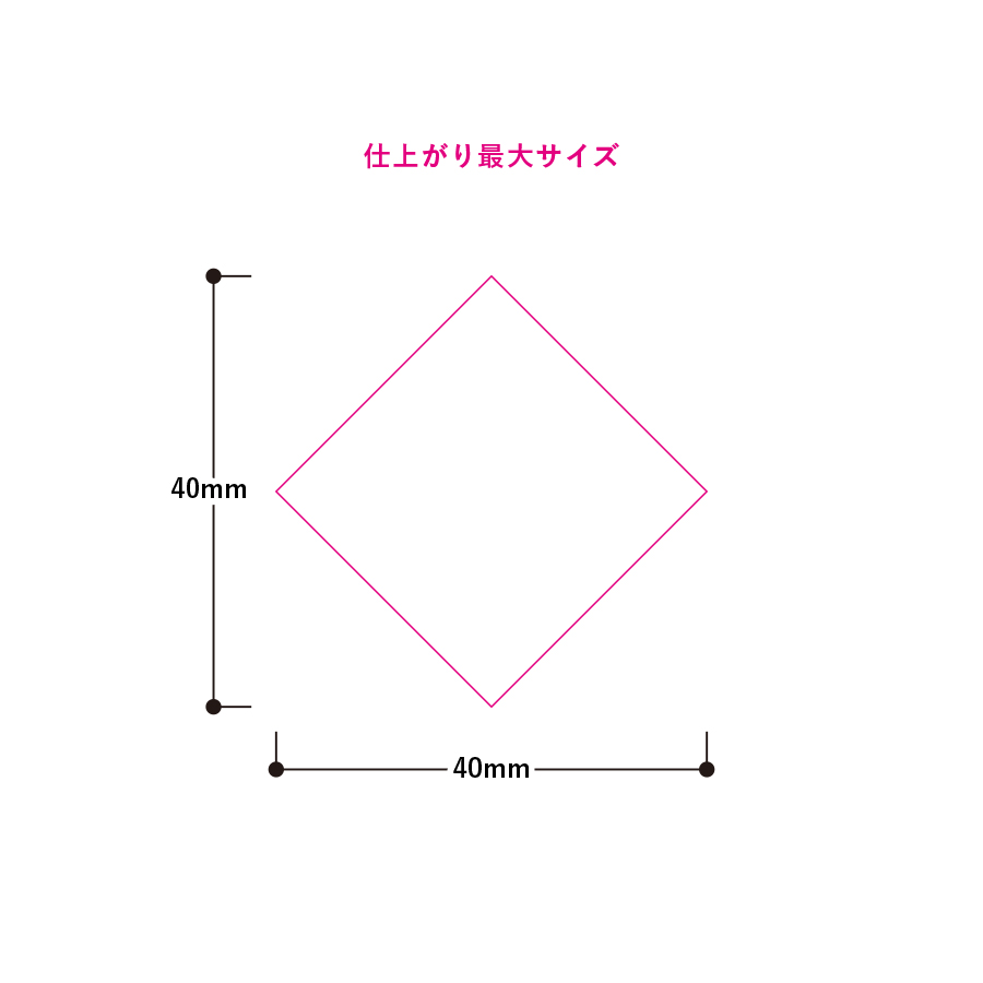 缶バッジ　ひし形