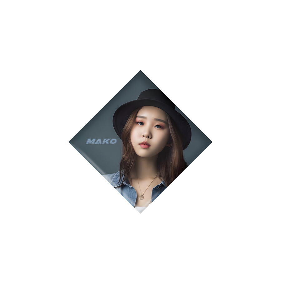 缶バッジ　ひし形