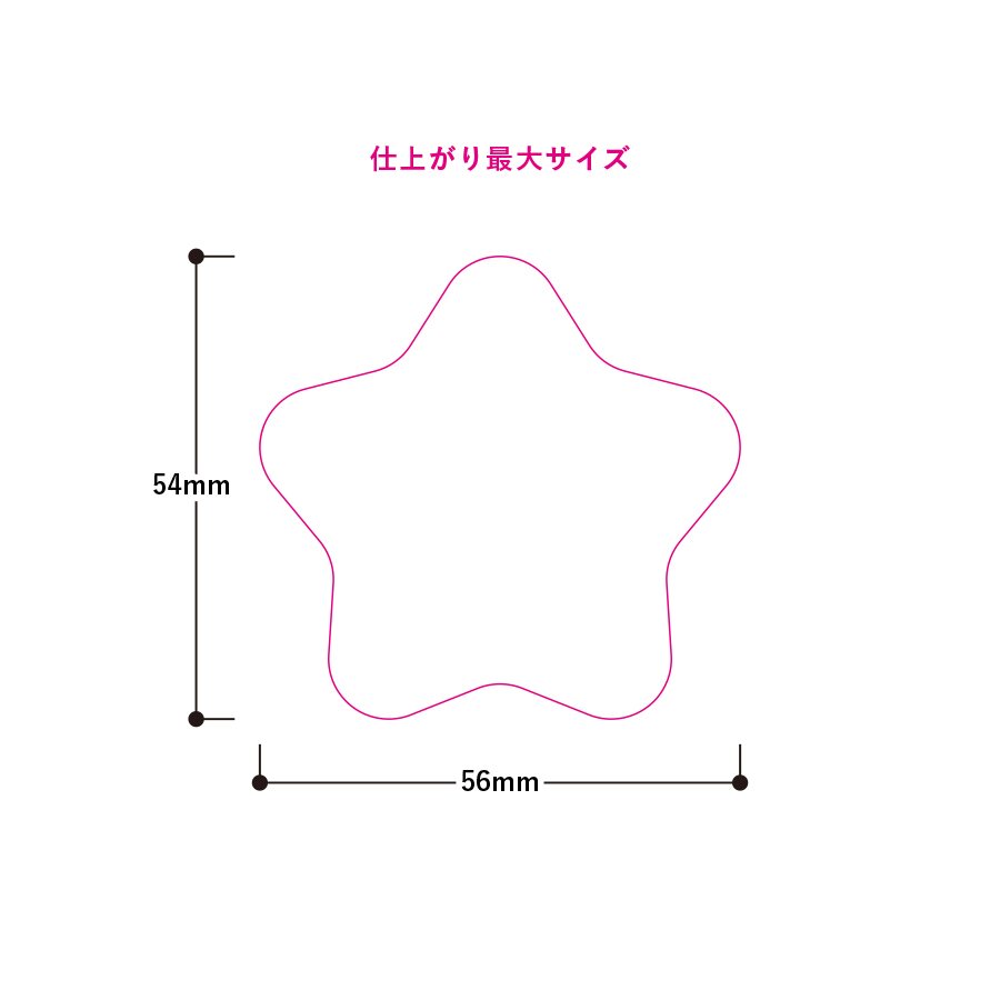 缶バッジ　星型