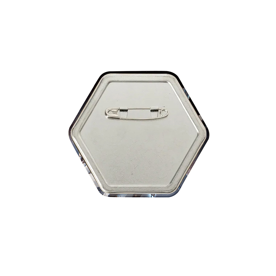 缶バッジ　六角形