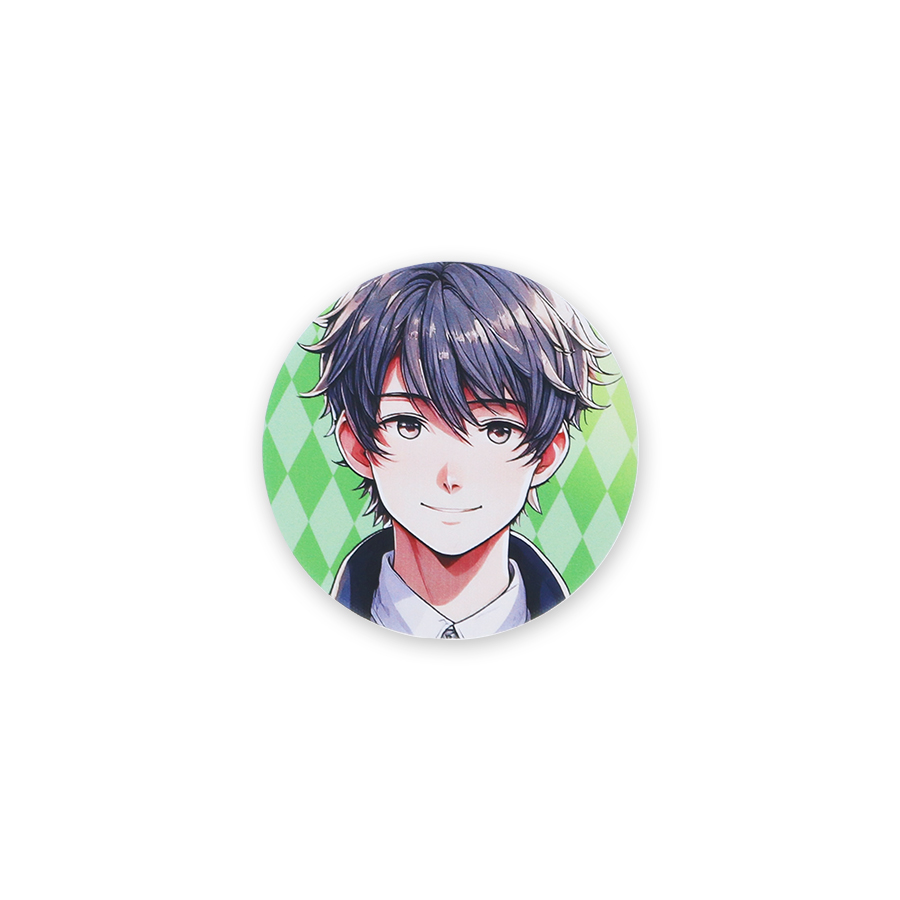 布缶バッジ　φ75mm