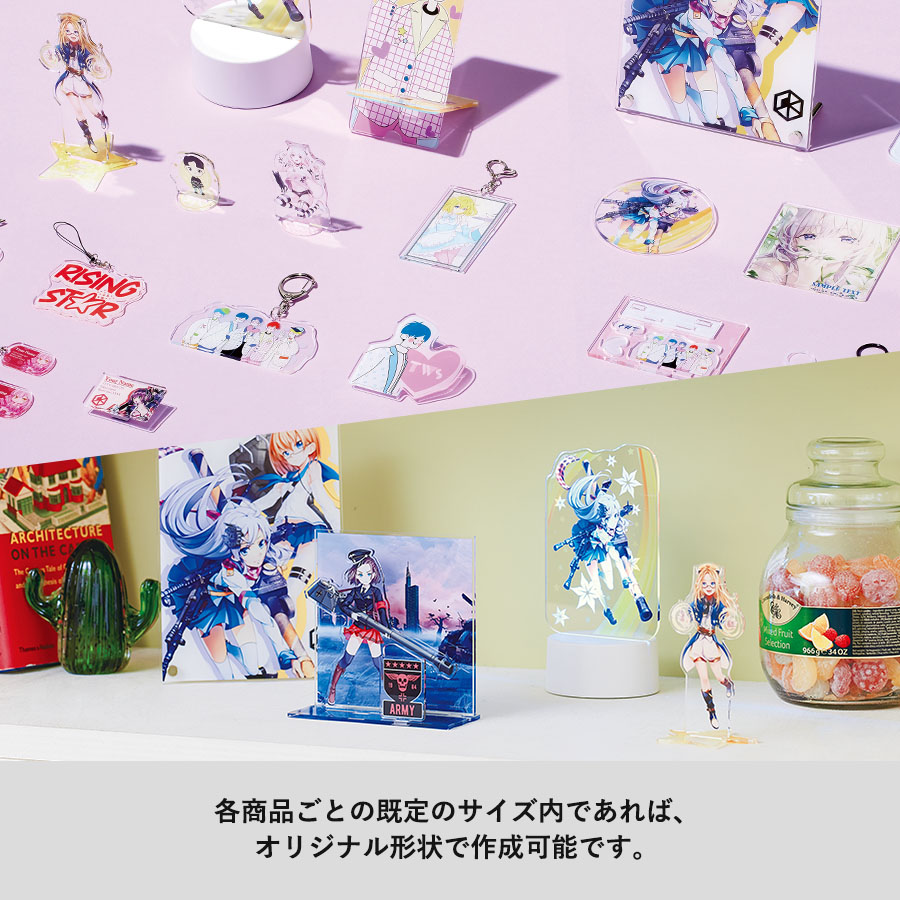 アクリルスマホスタンド