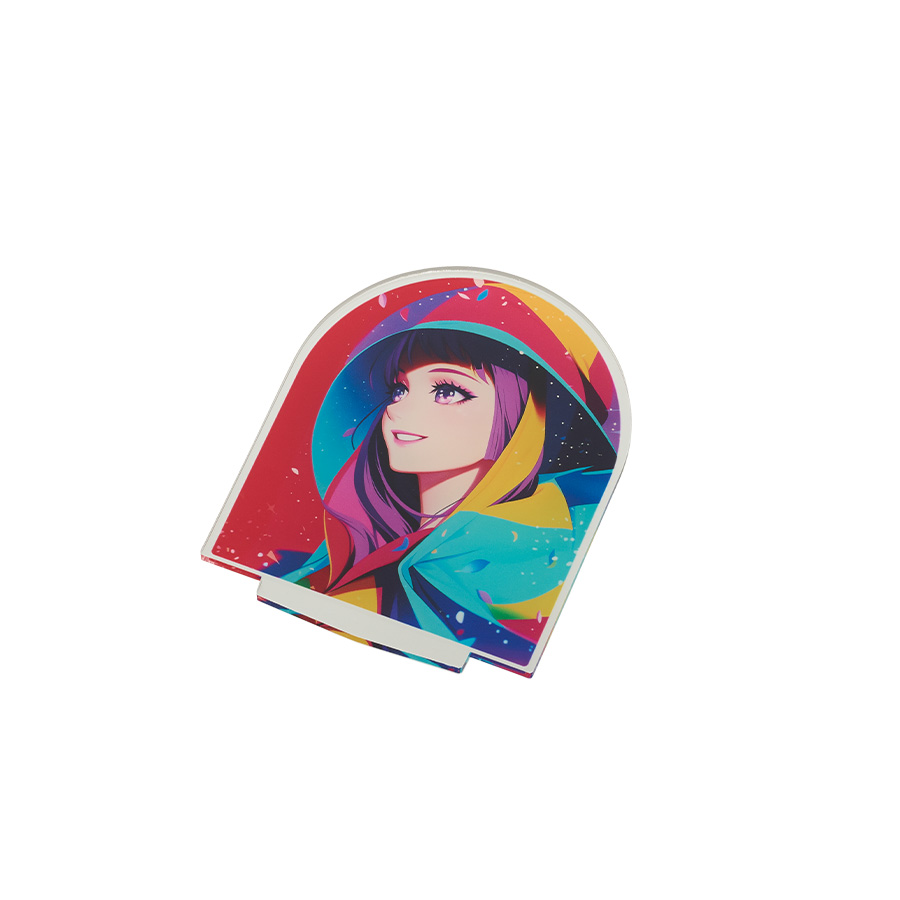 アクリルライティングスタンド六角用プレートS 3mm　クリア