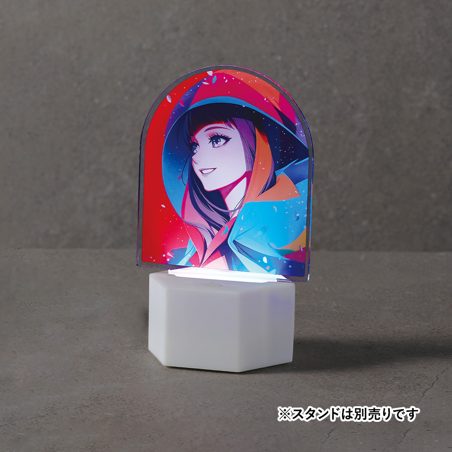 アクリルライティングスタンド六角用プレートS 3mm　クリア