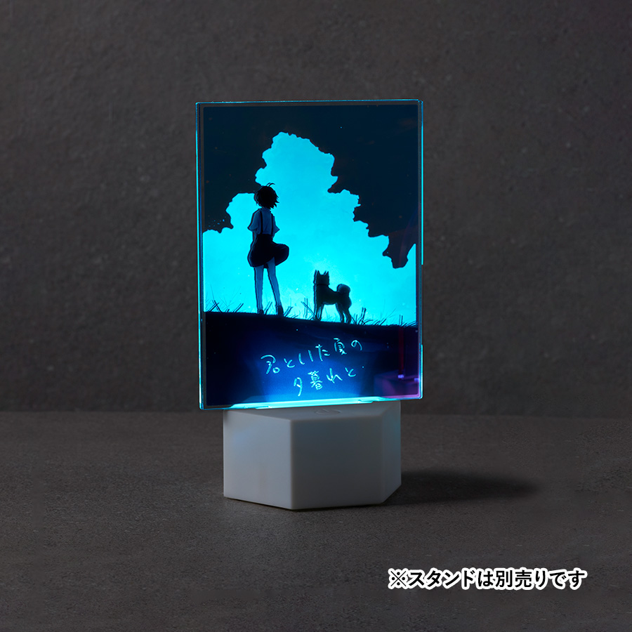 アクリルライティングスタンド六角用プレートS 3mm×2枚　クリア