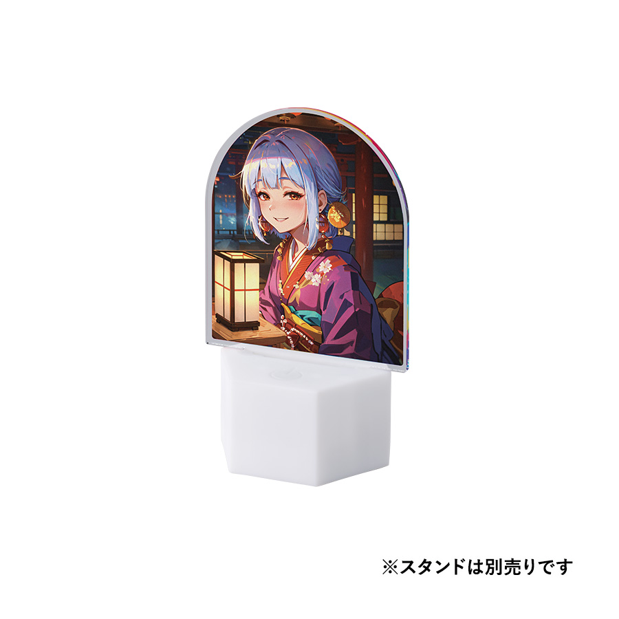 アクリルライティングスタンド六角用プレートS 5mm　クリア