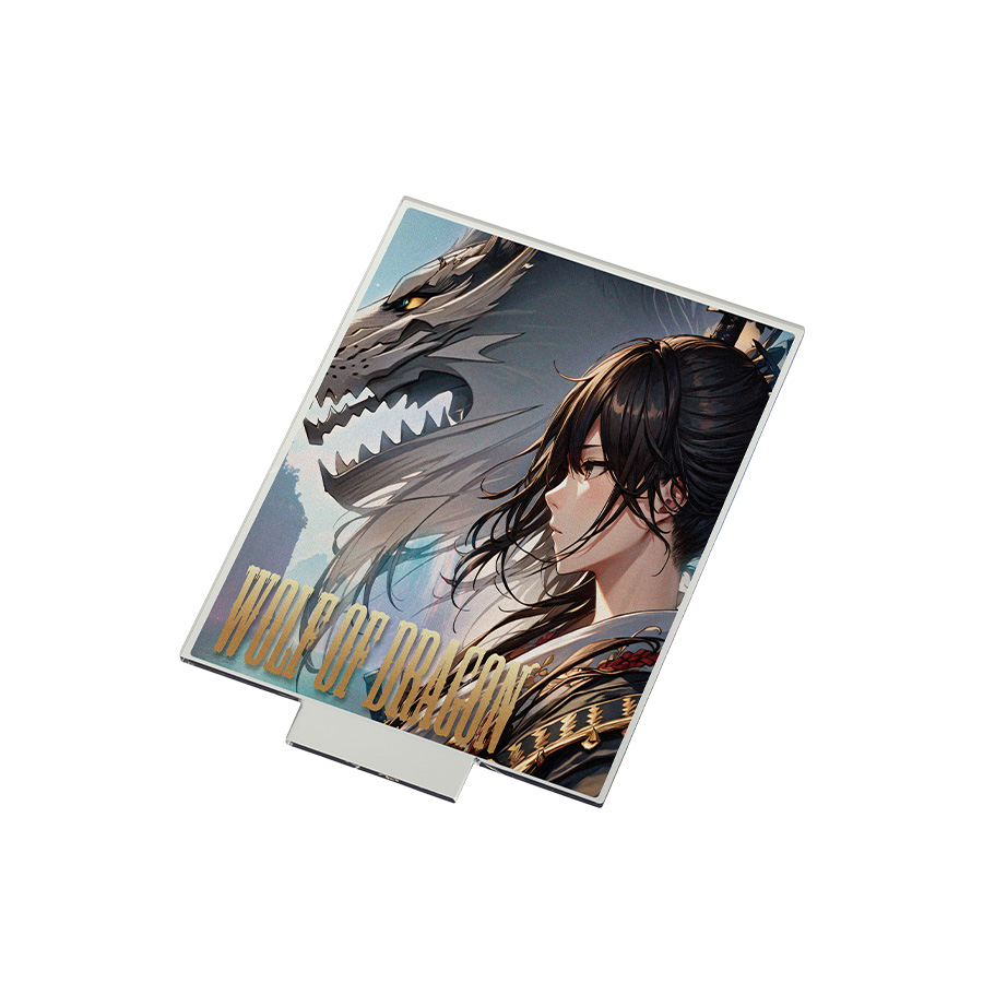 アクリルライティングスタンド六角用プレートL 3mm　クリア