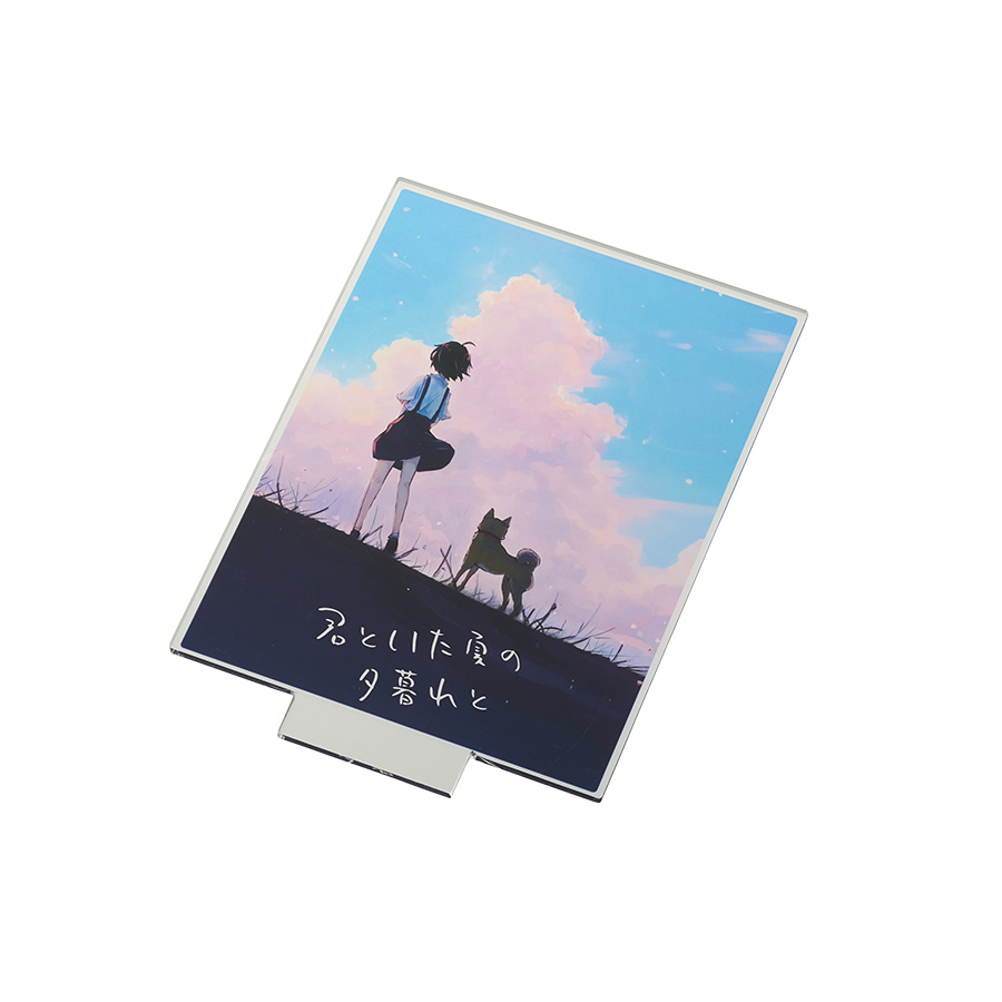 アクリルライティングスタンド六角用プレートL 3mm×2枚　クリア