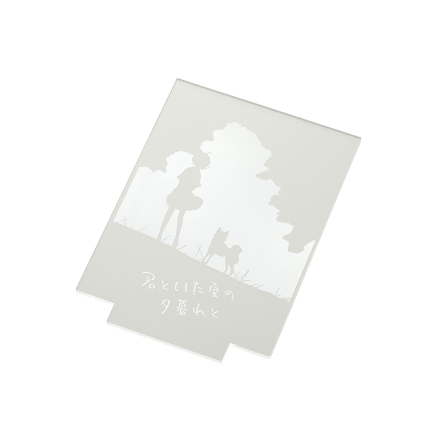 アクリルライティングスタンド六角用プレートL 3mm×2枚　クリア