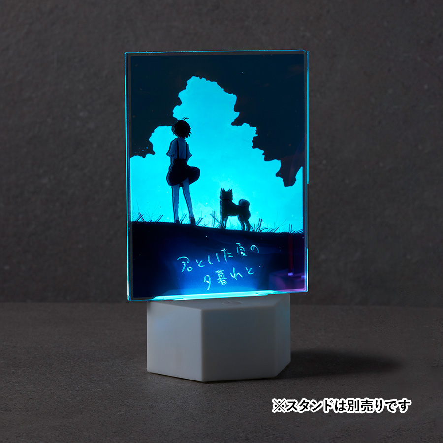 アクリルライティングスタンド六角用プレートL 3mm×2枚　クリア