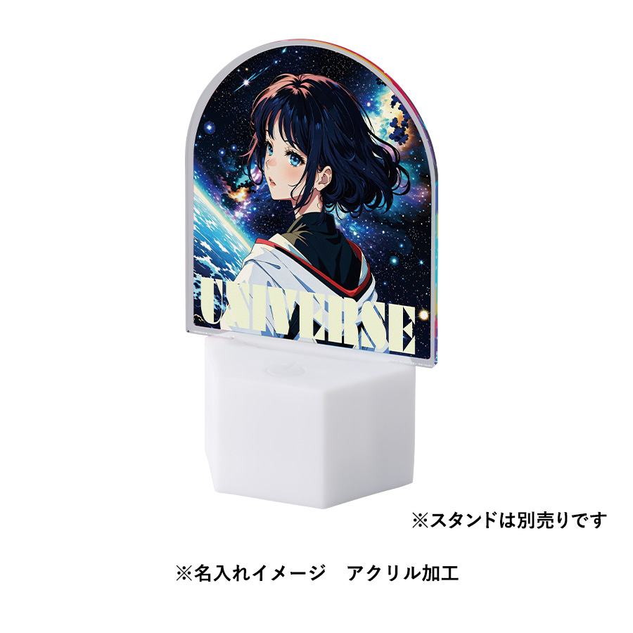 アクリルライティングスタンド六角用プレートL 5mm　クリア